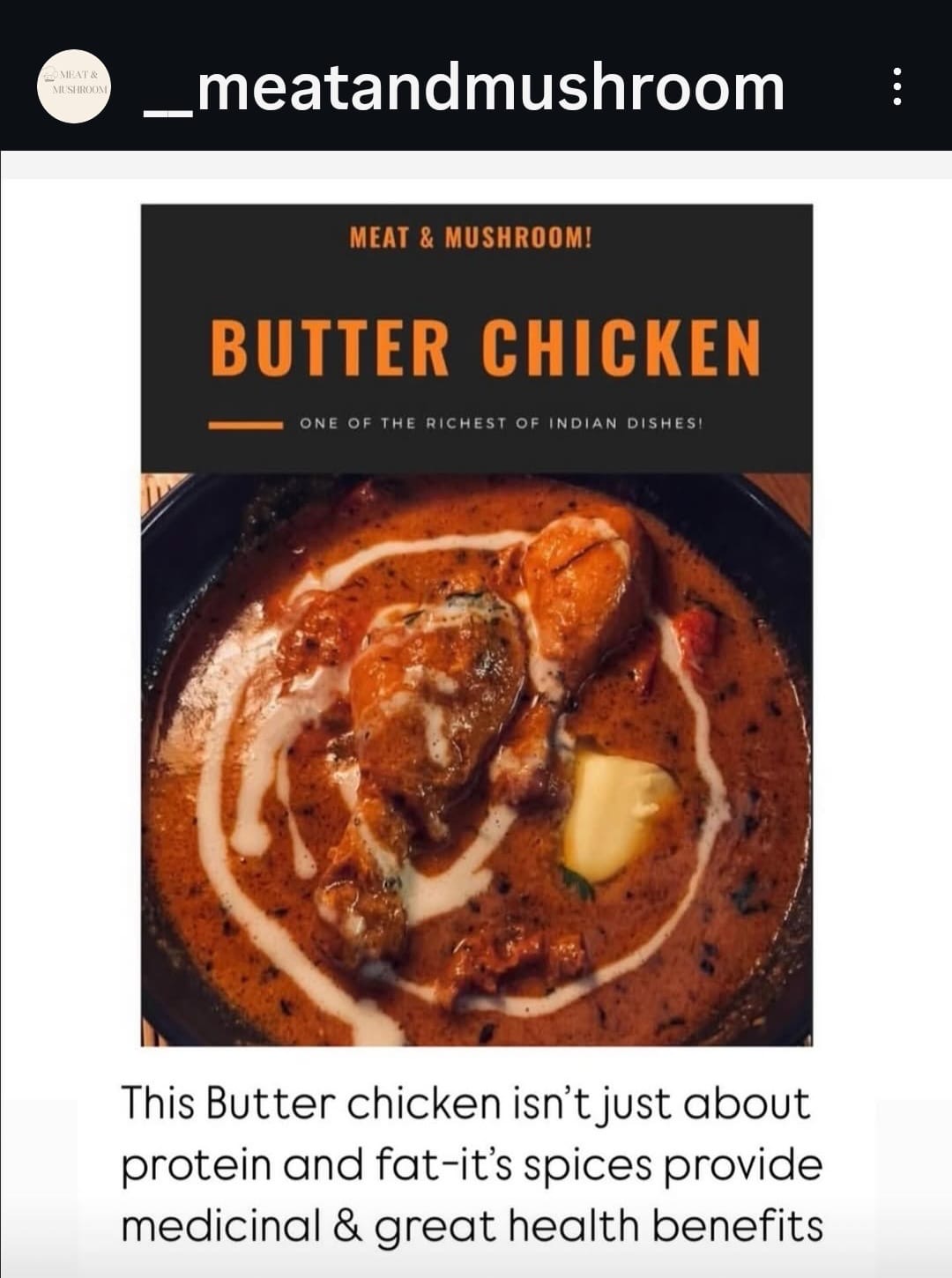 Nurmahal butter chicken