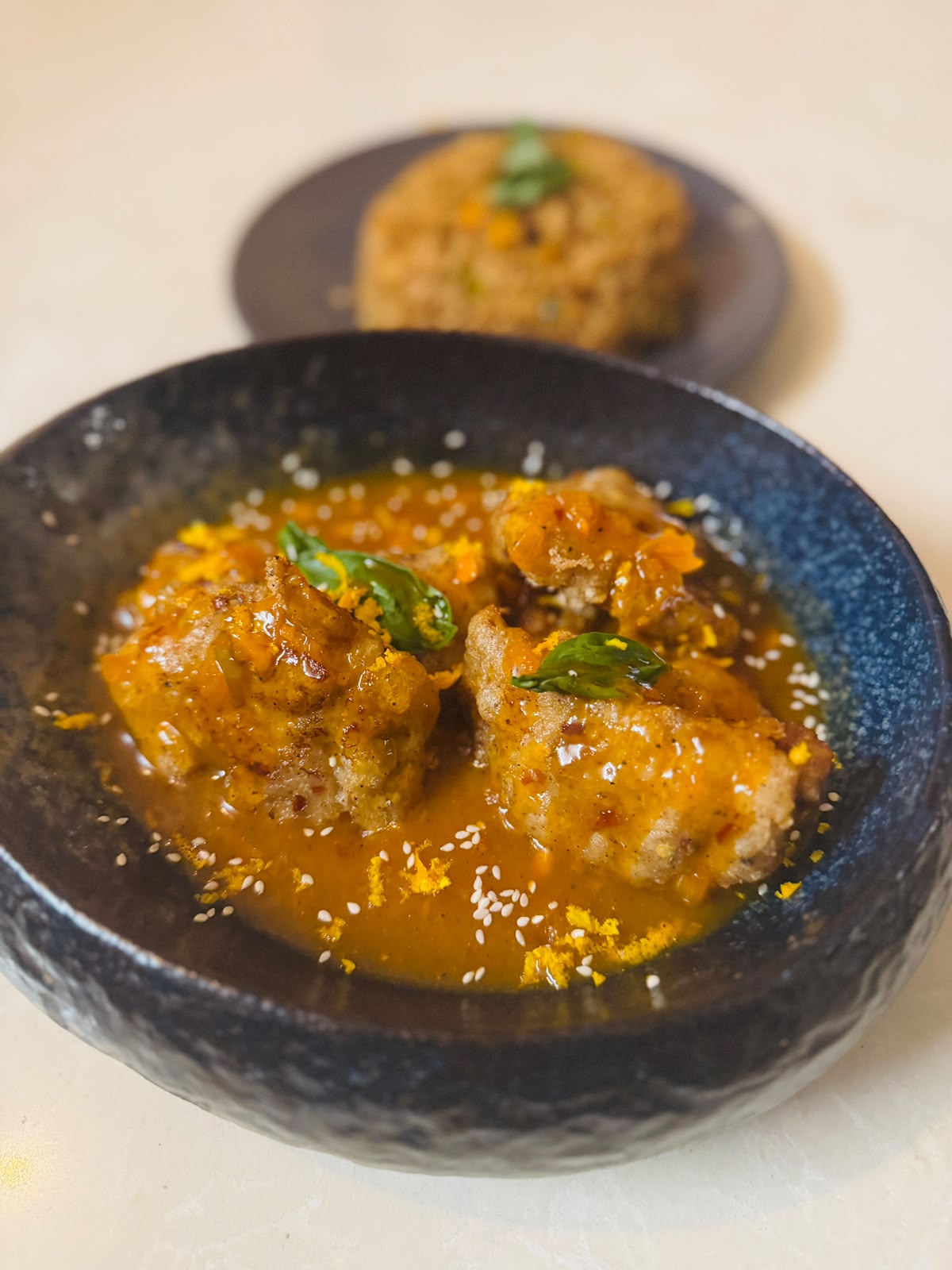Orange Fish with fried rice