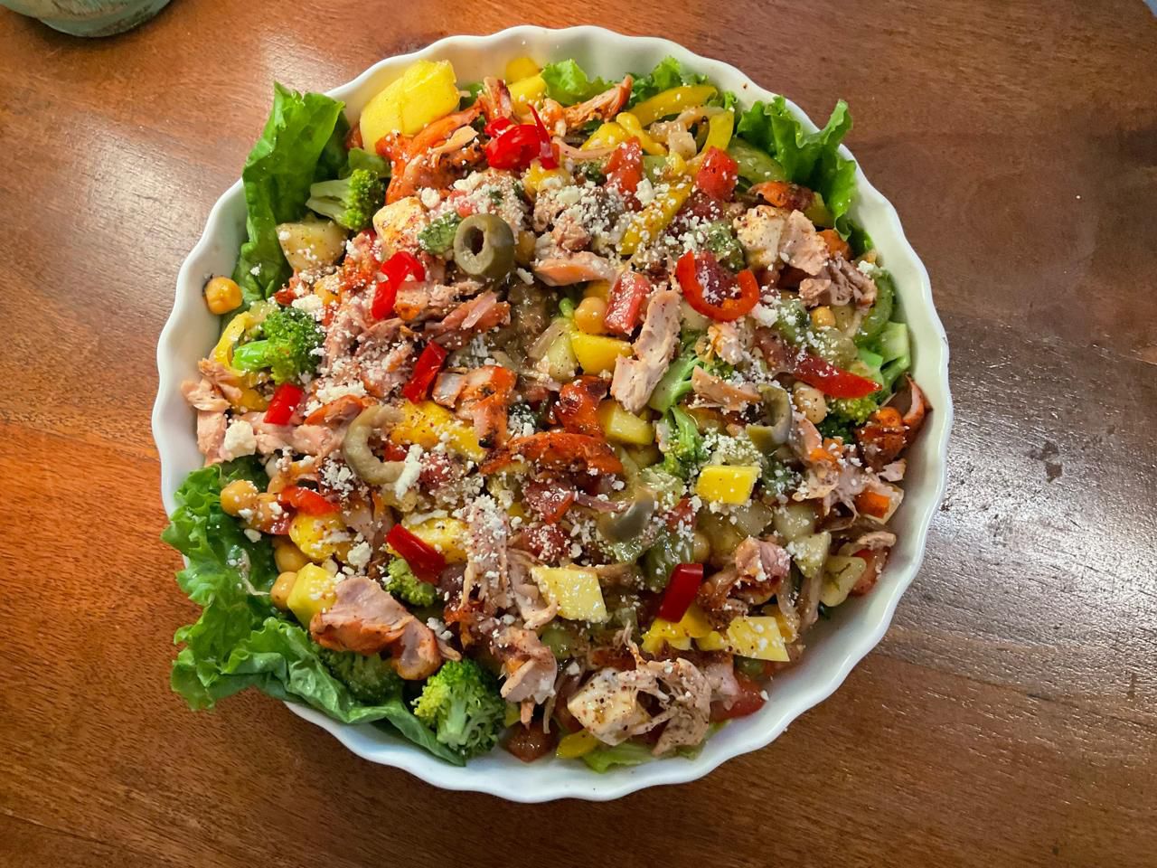 Feta Tandoori Chicken Salad